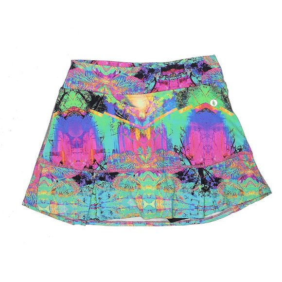 Dona jo JoJo tennis Skirt 2.0 Surreal pink green  black shorts  Sz 2 m/l  EUC - Picture 1 of 5